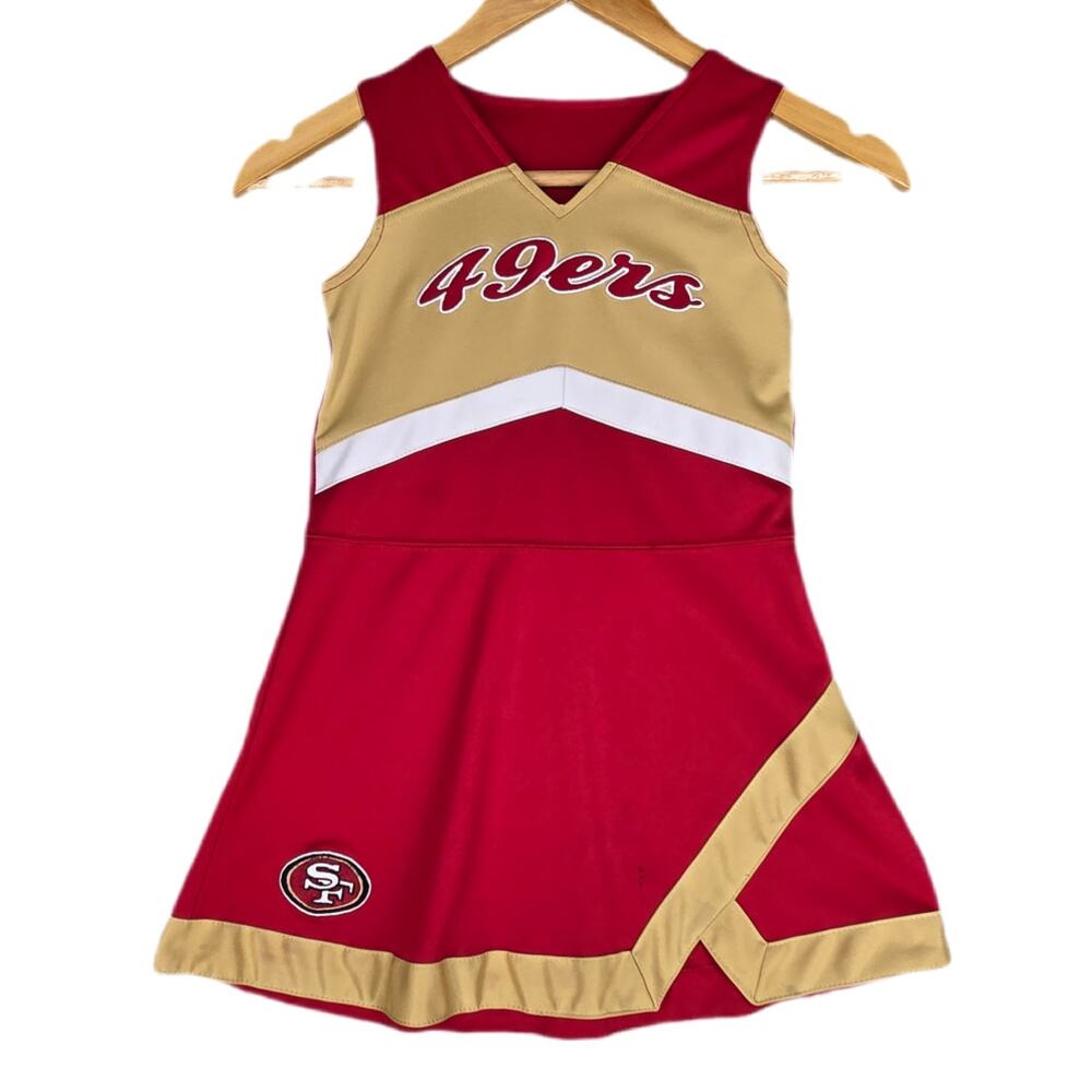 SAN FRANCISCO 49ERS NFL TEAM APPAREL CHEERLEADER DRESS – KIDS MEDIUM (5/6)